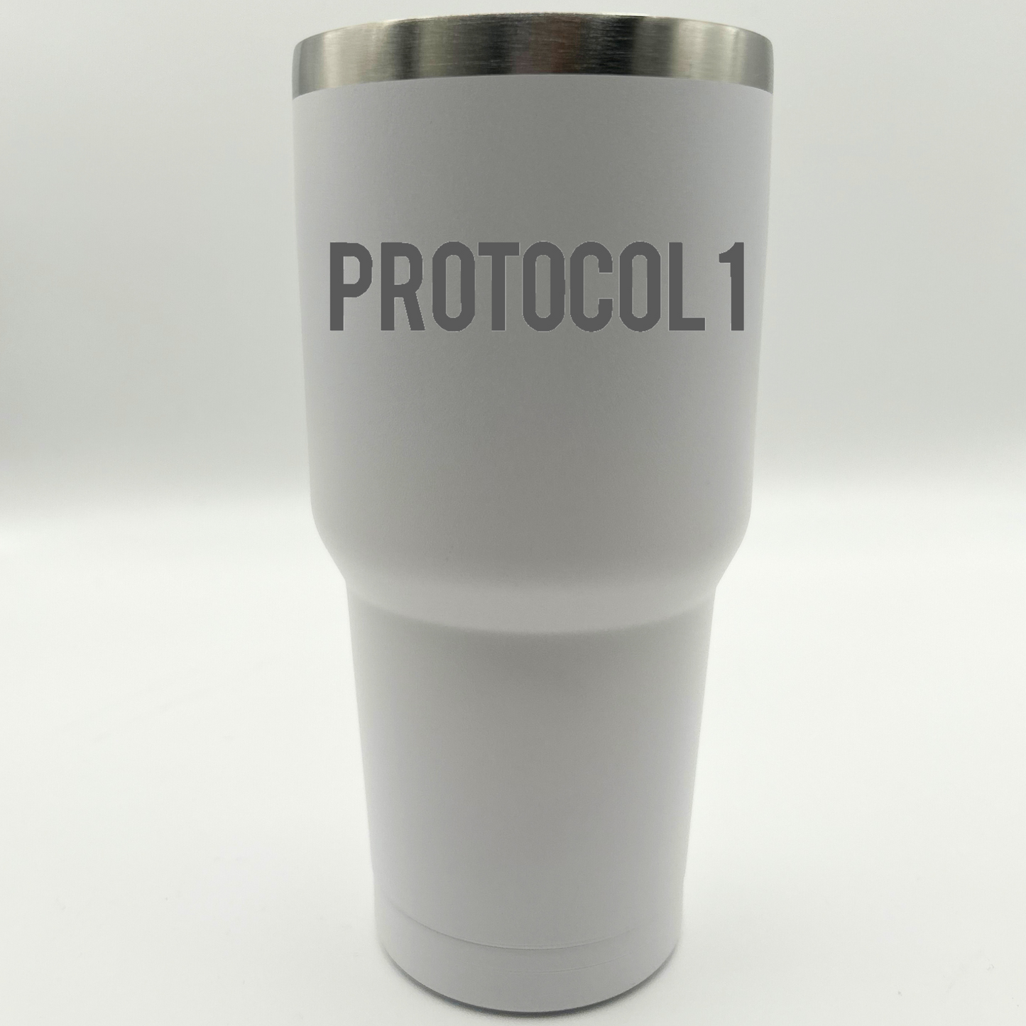 30oz Laser Engraved Protocol 1 Stainless Steel Tumbler