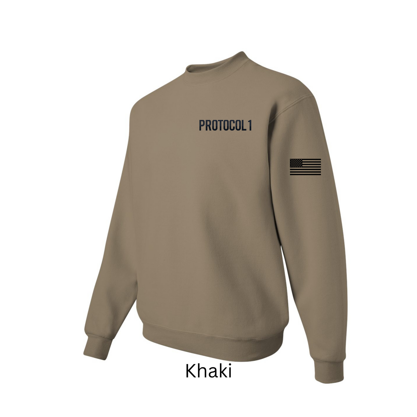 Front Pocket Full Back Logo Unisex Crewneck Sweatshirt