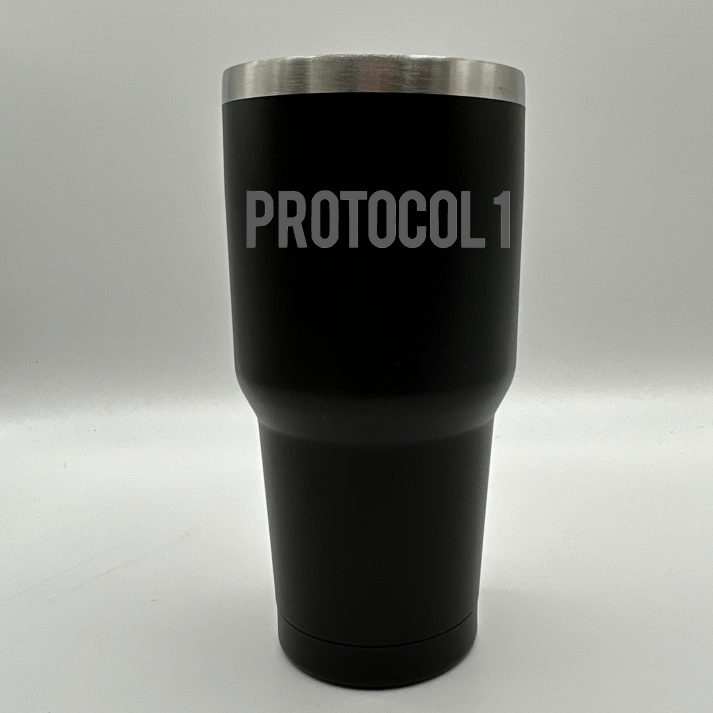 30oz Laser Engraved Protocol 1 Stainless Steel Tumbler