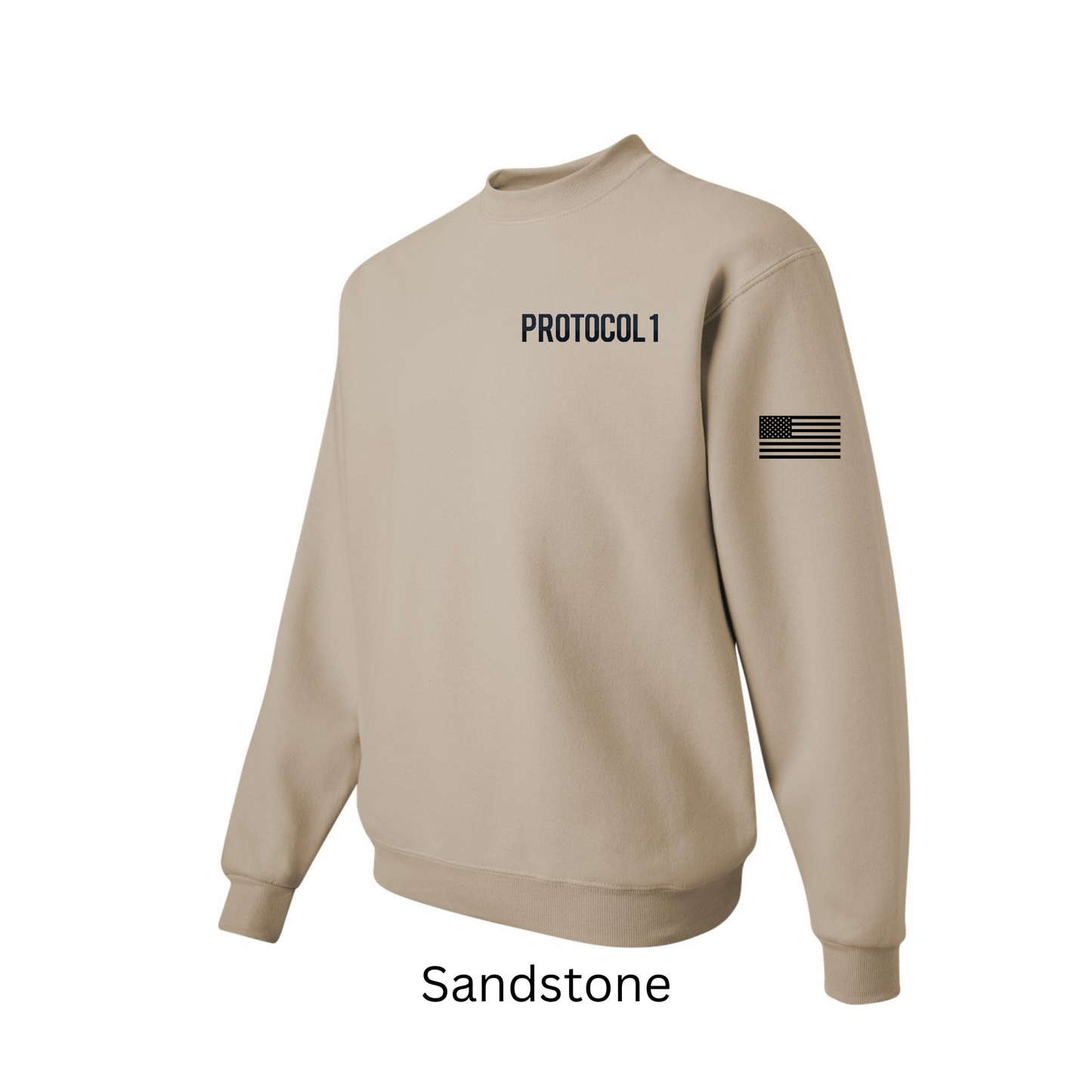 Front Pocket Full Back Logo Unisex Crewneck Sweatshirt