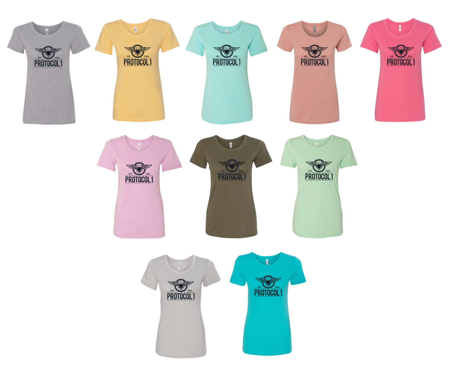 Light Weight Ladies Fit Logo Printed T-Shirt